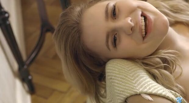 A sheer bra and matching g-string hug all of teens dream Marcela's curves, but this Bombshell teenagers isn't about to