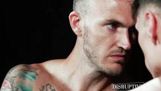 Boxer Christian Wilde drills jock Troy Accola in gym locker room