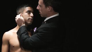Master Reese open wide slave Milo Miles ass for auction