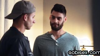 Nasty bisexuals drill 19yo slutty bae in threesome fuck