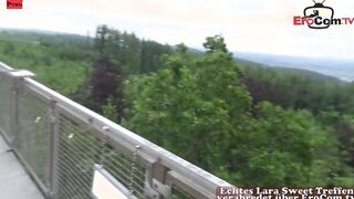 Amateur outdoors Sex with a slender natural 19 Yo