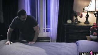 Teenagers escort Paige Owens plays the turned on step daughter