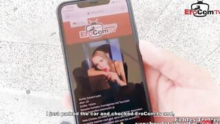 Holiday beach pick up with german tourist and spanish teens