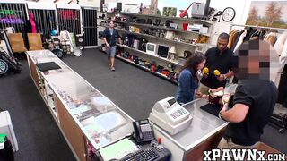 Pawnee babe Kitty Catherine fucked in the back office