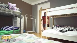 Fake Hostel 2 Incredible Babes inside Clinical 3Some