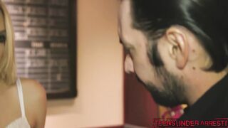 Naughty young lady Khloe Kapri disciplined by dirty cop