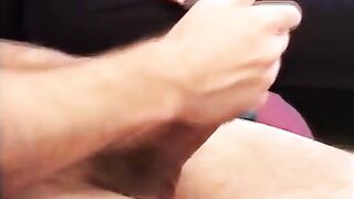 Braden showing off his college jock body in his baseball cap