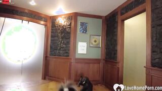 Raging wiener gets swallowed whole by a bombshell