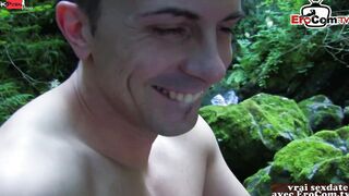 Public sex with a slender dark haired Skank inside pink fishnet underwear