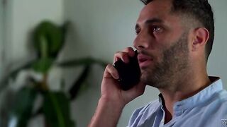 Damon Dice has been on the phone for hours, and his mistress Haley Reed is sick of it. Strutting out