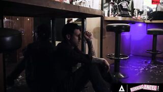 Slutty Goth Stripper Joanna Angel Takes 2 Long Cocks On Stage In Front Of Everyone