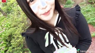 Chubby and cute Madoka Watanabe comes to interview to become a Japanese adult film celeb, she gets nude off her panties