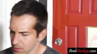 Arab teen shaking ass for online content