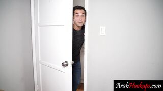 Arab teen shaking ass for online content