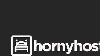 HORNY HOSTEL - big black cock Drills Ginebra Bellucci's Tight Unshaved Vagina - LETSDOEIT