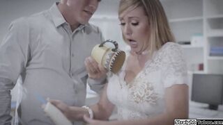 Secretary gets fucked rough by her boss