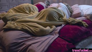 Sleepover with big dick shemale friend