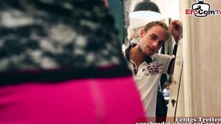 GERMAN SHORT HAIR PERFORMER MILF BONED IN SHOPPING CENTER