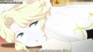 Busty assistant satisfies her man in lingerie