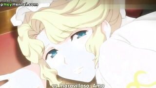Busty assistant satisfies her man in lingerie