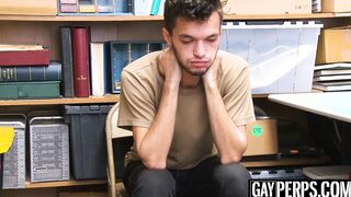 Young shoplifter sucks officers big cock before raw fucking