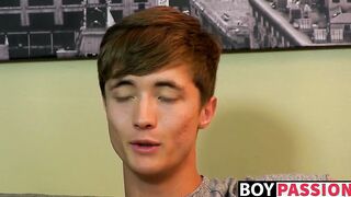 Sexy new twink Zack Love seems like an innocent type