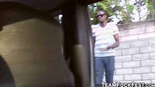 Super hot pornstar babes pick up and bang two lucky guys