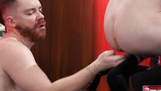 Barber Logan Bell enjoys rimming Nathan Daniles asshole