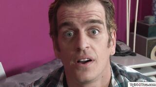 TS babysitter Natassia Dreams anal fucks