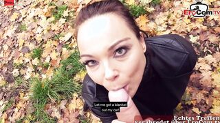 Dark Haired Cougar picked up outside for a nice outdoors banged!