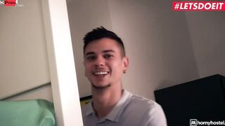TURNED ON HOSTEL - Cheating Girlfriend Arteya Fucks A Stranger While Her bf Waits - LETSDOEIT