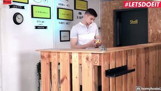 TURNED ON HOSTEL - Cheating Girlfriend Arteya Fucks A Stranger While Her bf Waits - LETSDOEIT