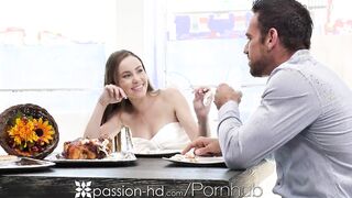 PASSION-HD Incredible Hot Morning Happy Thanksgiving Screwed in the Kitchen