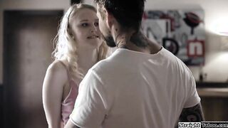 Virgin girl fucked rough by an older guy
