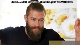 Busty Dee Williams & Petite Ember Snow Catch Xander Corvus Masturbate While They Work