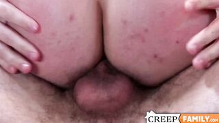 Pretty teen Asher Devin rimmed before bareback anal drilling