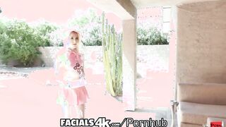 FACIALS4K Multiple Cum Exploding Facials All Over Girl Scout