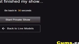 Seductive Babe  Pleasures Herself On Cam