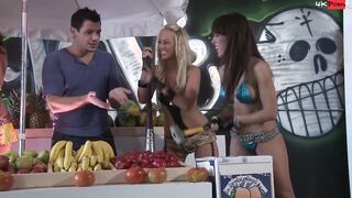 Capri Cavalli And Carla Cox Get It On With A Street Vendor