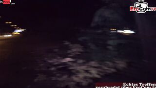 German Outdoors Agent fucks a sensual BBW Hoe outside