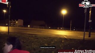German Outdoors Agent fucks a sensual BBW Hoe outside