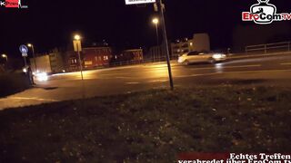 German Outdoors Agent fucks a sensual BBW Hoe outside