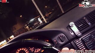 German Outdoors Agent fucks a sensual BBW Hoe outside