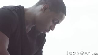 DeAngelo Jackson massages Liam Cyber before being rawbanged