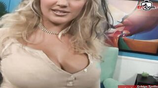 Blonde Women with naturalt boobs and pierced snatch pounded!