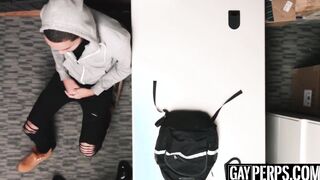 Skinny black thief bareback screwed by horny officer