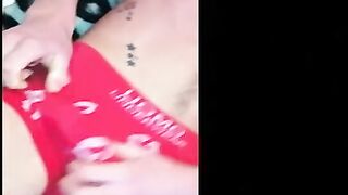 Twink with big cock named Mackenzie stroking in this video