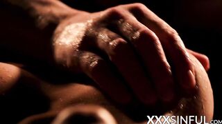 Erotic babe creamed after passionate lovemaking