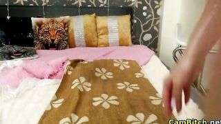 Horny Babe with Big Tits loves masturbating on cam