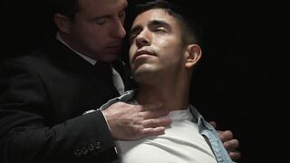 Petite slave Milo Miles open wide his legs for a dick